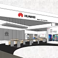 HUAWEI Digital Experience Store Showcasing Latest Smartphones Tablets and Digital Gadgets 3d model