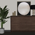 Modern Side Cabinet Sideboard 3d model