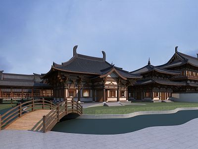 Chinese ancient building 3d model