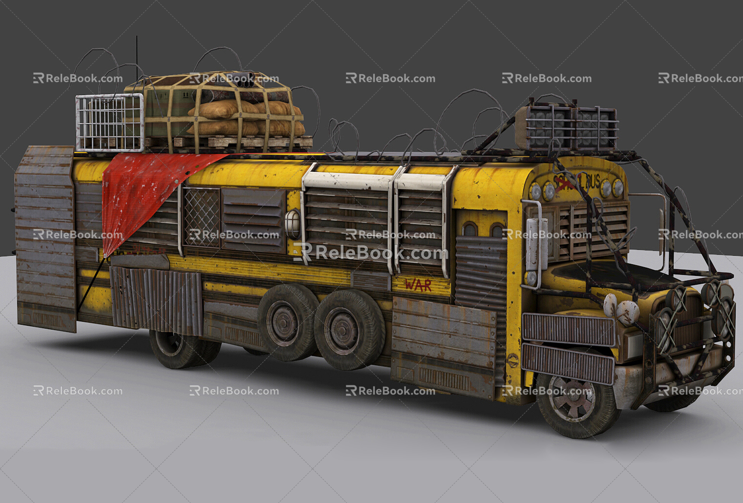 INDUSTRIAL LOFT TRAIN BUS TRAIN BUS BUS DABY CAR TRANSPORTATION 3d model