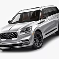 Silver Luxury Modern SUV With Signature Grille Sleek Body Lines And Black Wheels