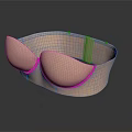 Light Pink Strapless Bra With Supportive Design And Comfortable Stretchy Fabric 3d model