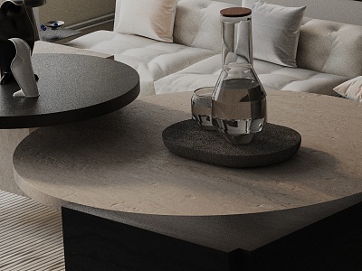 Modern coffee table model