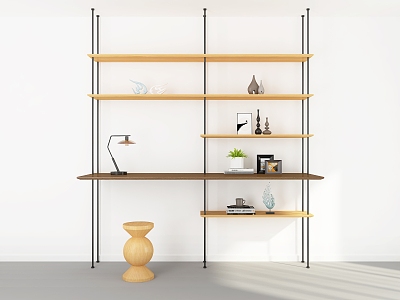 Modern Bookshelf 3d model