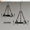 poliform Vintage Chandelier Metal Chandelier 3d model