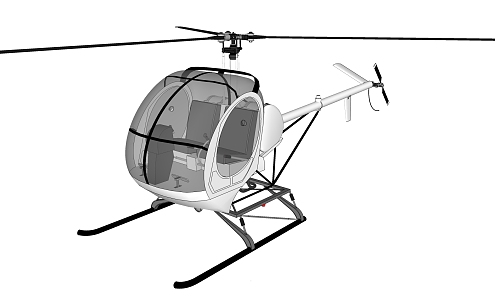 Modern Helicopter Super Helicopter 3d model