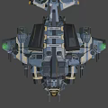 Weapon class spaceship 3d model