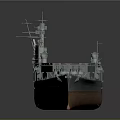 Aircraft Carrier Military Warship Model With Naval Weapon Deck And Structural Features 3d model