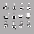 Various Projection Surveillance Cameras with Dome Bullet and PTZ Designs
