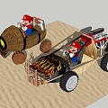 Kids Toy Kart Mario 3d model