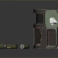 Green Mechanical Device With Open Compartment And Cylindrical Cartridges On Dark Reflective Surface