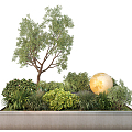 Modern Tree Plant End View Plant Landscape 3d model