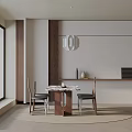Modern table combination 3d model
