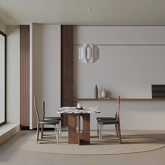 Modern table combination 3d model
