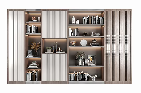 Modern Bookcase Simple Bookcase 3d model