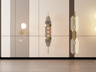 Modern wall lamp metal wall lamp 3d model