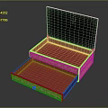 Elegant Black Gold Clothing Accessories Storage Box With Red Lining And Layered Design