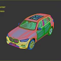Stylish Blue BMW SUV With Sunroof And Modern Exterior Design