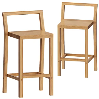 Ibrahim Bar Chair 3d model