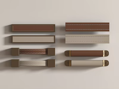 Modern leather handle 3d model