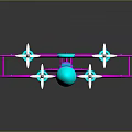 Vibrant Vintage Passenger Plane With Double Wings And Four Propellers