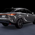 Lexus Silver SUV With Sleek Modern Design And Black Wheels