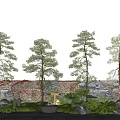 Landscape arbor modeling tree street tree courtyard tree 3d model