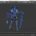 Fantasy Female Game Character With Red Hair Horned Hat Armor Outfit Bow And Staff
