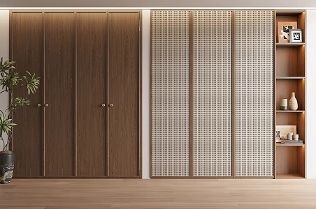 Middle style wardrobe 3d model