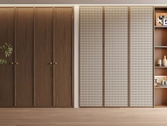 Middle style wardrobe 3d model