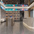 Tobacco and Wine Shop Interior Design with Spiral Staircase Red Walls Wine Racks Display Cabinets and Tables