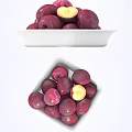Assorted Fresh Fruits with Whole Sliced Pomegranates Plums Oranges and Scattered Kumquats
