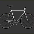 Sleek Modern Bicycle With Silver Frame Black Seat And Reflective Surface