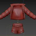 Modern Clothes Costume Cotton Jacket 3d model