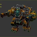 Modern Robot Mech Warrior Machine Battlearm Mechanical Battlearm Machine Warrior Fighting Robot Game Robot 3d model