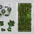 Green Plant Wall Combination 3d model