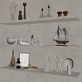 Modern Ornament Combination Decorative Ornament Combination 3d model