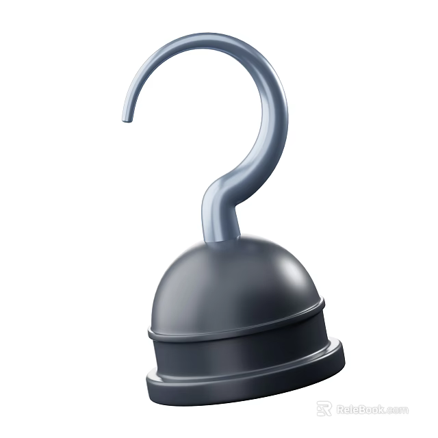 Tactical Question Mark Shaped Metal Weapon For Outdoor Combat And Survival 3d model 