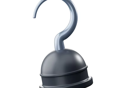 Tactical Question Mark Shaped Metal Weapon For Outdoor Combat And Survival 3d model