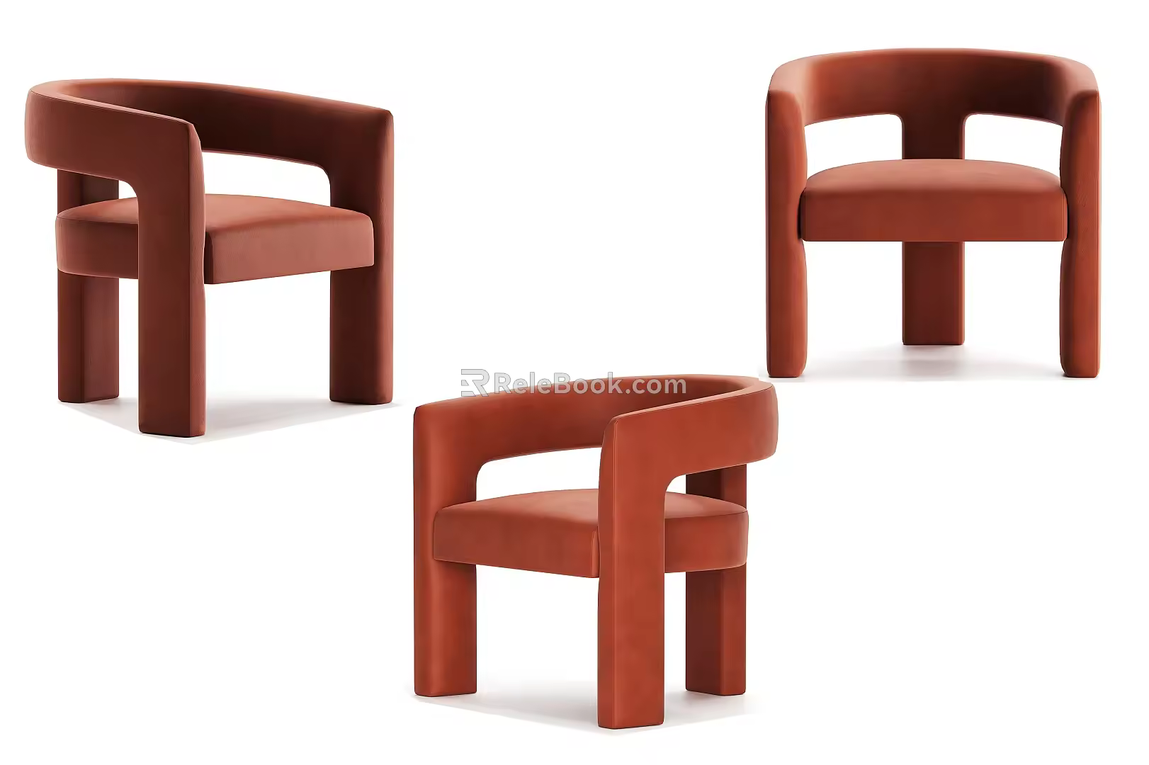 Nordic Simple Single Casual Sofa Single Casual Sofa Simple 3d model