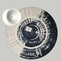 Modern Round Carpet 3d model