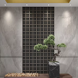 New Chinese Bonsai Porch Pine Tree Landscape 3d model