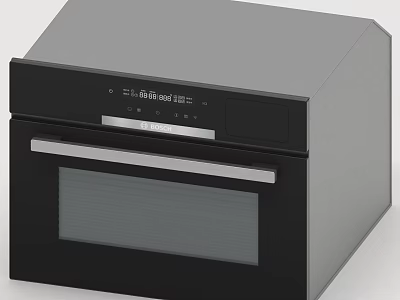 Modern Kitchen Appliance Oven With Stainless Steel Design And Glass Door 3d model