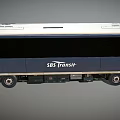 Metro high-speed rail EMU express train SBS Mitsubishi train railway traffic low face number low model simple model game video level super realistic 3d model