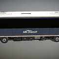 Metro high-speed rail EMU express train SBS Mitsubishi train railway traffic low face number low model simple model game video level super realistic 3d model