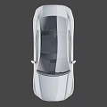 silver car 3d model