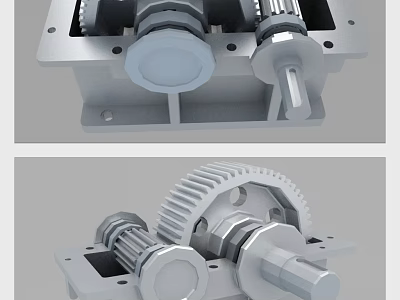 High Quality Mechanical Hardware Tools Featuring Gear Shaft And Metal Base Design 3d model
