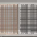 Grid Style Metal Room Dividers In Copper And Gray For Interior Space Decoration
