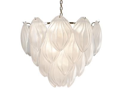 French chandelier glass chandelier 3d model