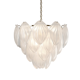 French chandelier glass chandelier 3d model